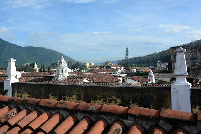 Antigua de Guatemala, City Rooftops of Colonial Style