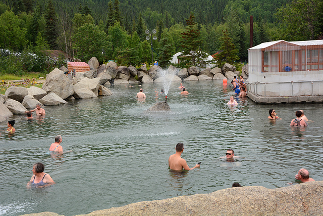 Alaska, Chena Hot Springs Outdoor Bath