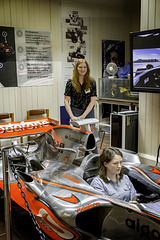 F1 simulator on the Brooklands circuit