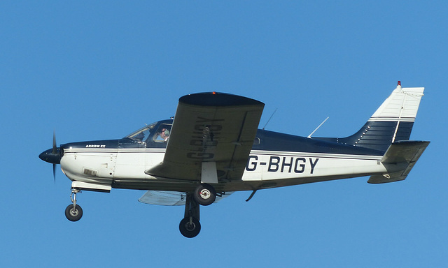 G-BHGY approaching Gloucestershire Airport - 18 January 2020