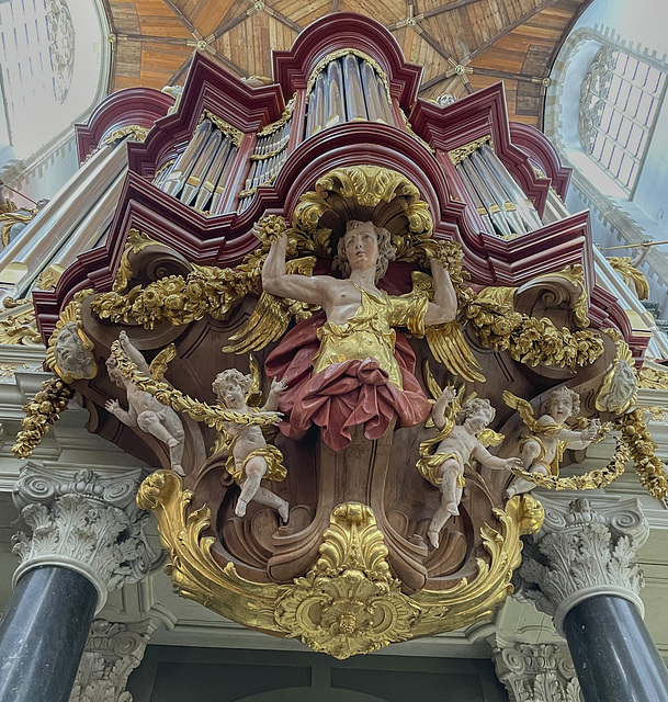Grote Kerk, Haarlem, organ detail