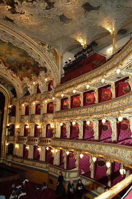 Detail of Auditorium Opera House, Prague