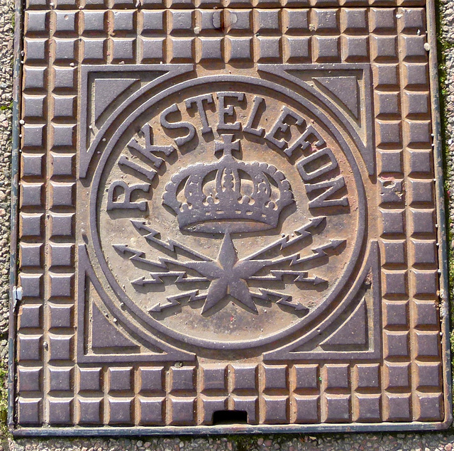 Telefonleitung in Värnamo, Schweden