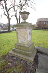 Rev. Benjamin Firth Memorial, Westfield United Reformed Church, Wyke, Bradford, West Yorkshire