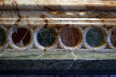 Marble fireplace detail