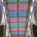 The extraordinarily colourful ceiling of Hull Minster.