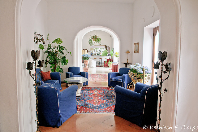 Villa Poseidon -  hotel sitting area  - 051914