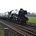 LNER class A3 4-6-2 60103 FLYING SCOTSMAN with 1Z62 Lincoln Central - Scarborough The Great Britain XI at Binington Crossing 19th April 2018