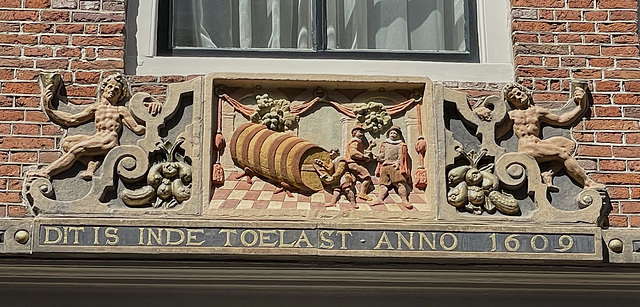 Renaissance façade, Haarlem, detail