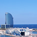 Barcelona harbour area with Hotel W
