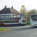 DSCF5237 A2B KX57 FMF and Stagecoach (Cambus) 19582 (AE10 BWP) at Sawston/Pampisford - 24 Oct 2018