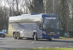 Prospect Coaches (Megabus contractor) PR73 KNG at Fiveways, Barton Mills - 7 Jan 2024 (P1170218)