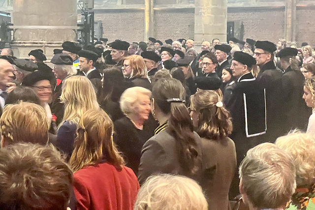 Dies natalis of Leiden University – Princess Beatrix leaving