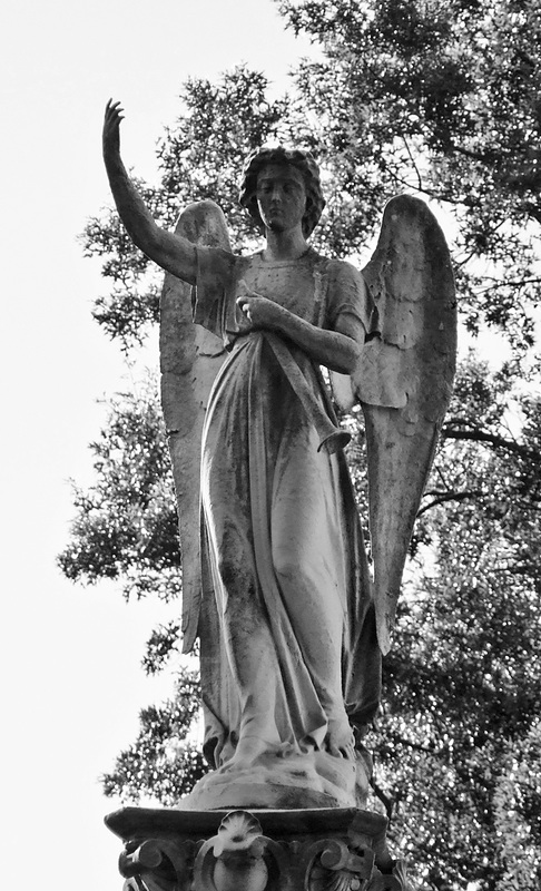 Angel with a Trumpet in Greenwood Cemetery, September 2010