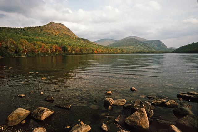 A New England Lake In Autumn (1)