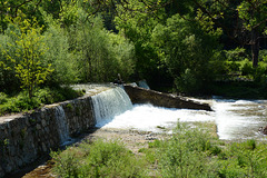 Bulgaria, Blagoevgrad, Artificial Waterfall on the River of Bistritsa