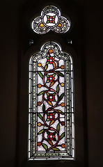 Stained glass in Tyntesfield Chapel