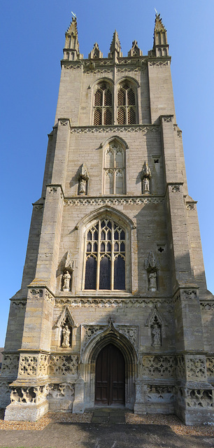 titchmarsh church, northants (3) c15 west tower c.1474