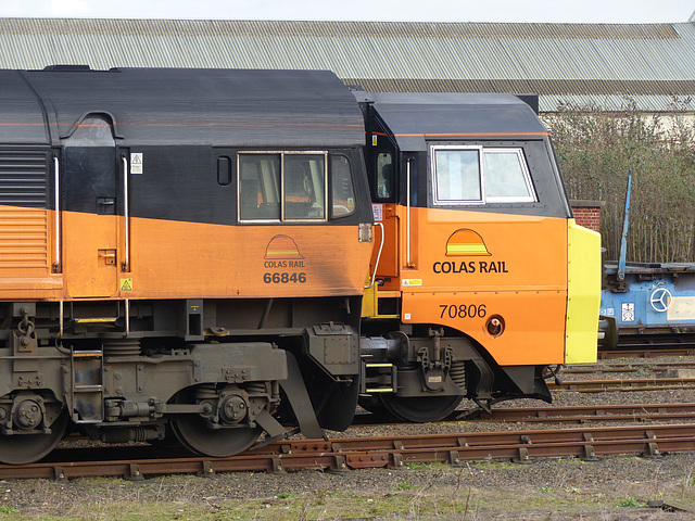 Colas Rail Duo at Eastleigh - 27 January 2015