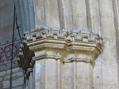 titchmarsh church, northants (7) c15 tower arch capital c.1474