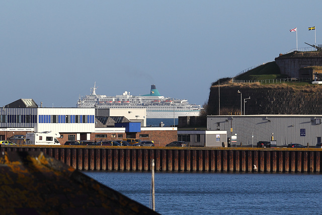 MS Albatros leaving Portland for Zeebrugge