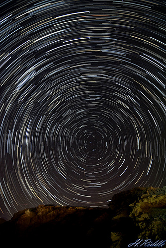 Star trails over Cyprus