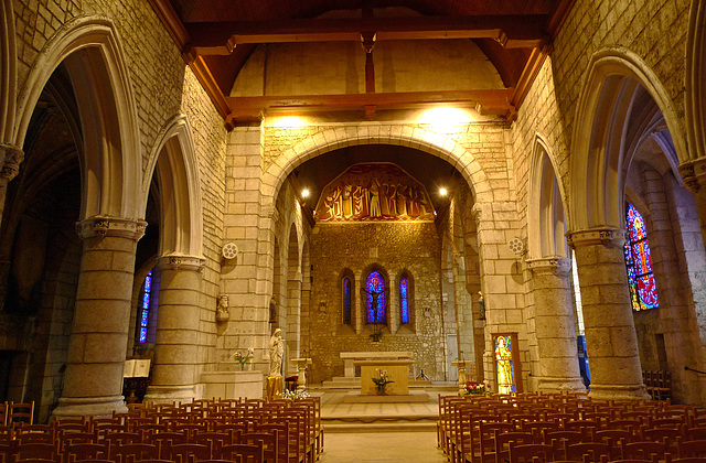 France - Beuzeville, Église Saint-Hélier