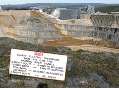 Quarry blasting operations