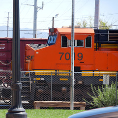 Locomotive and Fence Locomotive and Fence