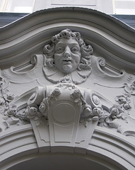 Detail of Late Nineteenth Century Doorcase, Apartments on Anny Letenske, Prague