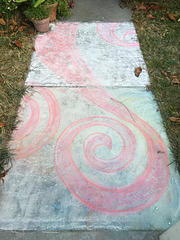 Pandemic chalk: Mosaic swirls 1