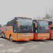 Mulleys Motorways coaches at Ixworth - 25 Mar 2023 (P1140719)