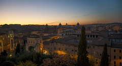 Roma _ Tramonto dalla terrazza del Campidoglio