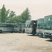 Cambridge Coach Services vehicles at Waterbeach - 15 Jul 1990