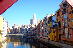 ES - Girona - Häuser am Onyar