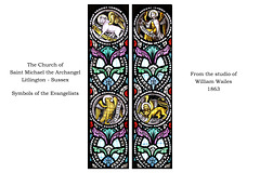 Litlington St Michael Sussex Symbols of the Evangelists 13 10 2018