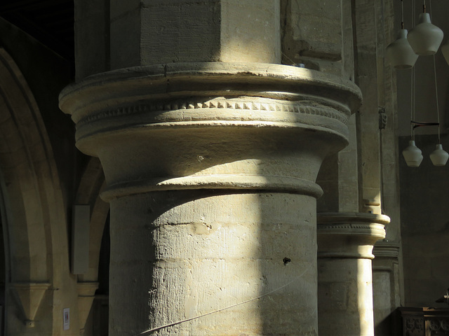 titchmarsh church, northants , c13 north arcade capital