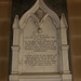 Memorial to William Pole Thornhill, Stanton in the Peak Church, Derbyshire