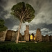 Terme di Caracalla by night.