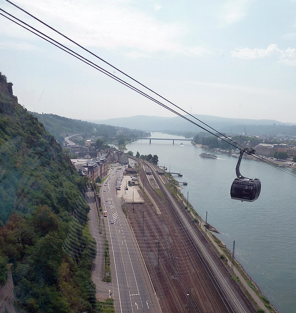 Geleiseanlagen vom Bahnhof Ehrenbreitstein