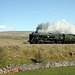 S.R. Bulleid Merchant Navy class 4-6-2 35018 BRITISH INDIA LINE with 1Z65 York Holgate loop - Carlisle The Great Britain XI at Selside 20th April 2018