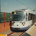 Sheffield Supertram set 25 at Meadowhall station – 9 Oct 1995 (290-09)