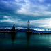 lindau harbor in twilight