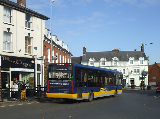 DSCF5198 Konectbus 408 (YJ56 WVB) in Swaffham - 20 Oct 2018