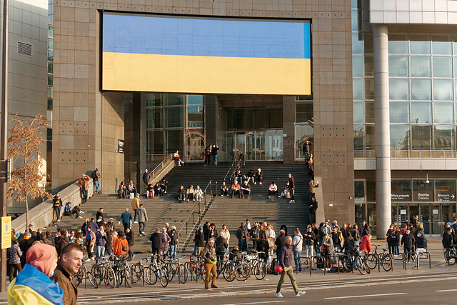 L'Opéra-Bastille aux couleurs de l'Ukraine