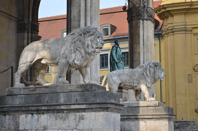 München, Feldherrnhalle Lions