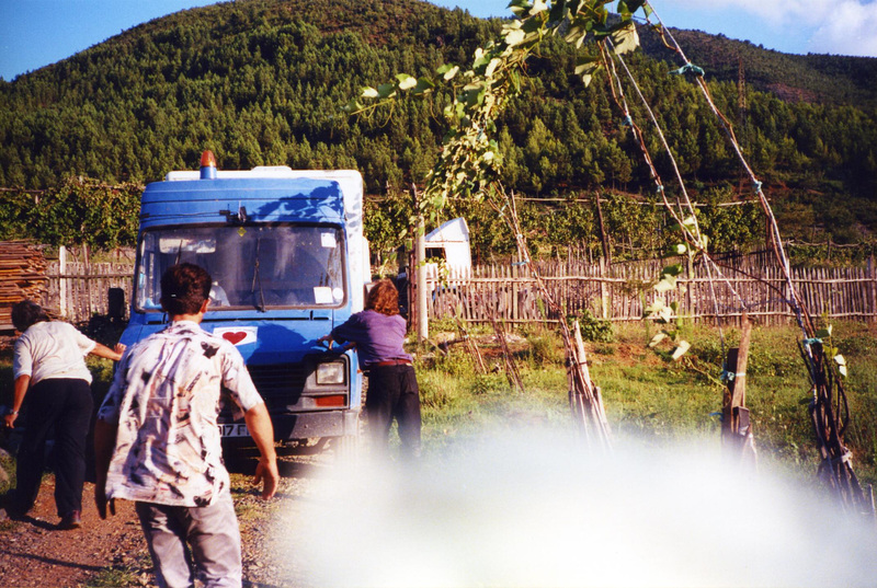 pushing truck