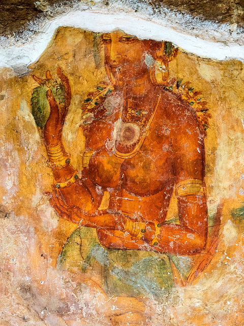 The clouds girl of Sigiriya, dark-skinned beauty ..., Sri Lanka tour - the seventh day