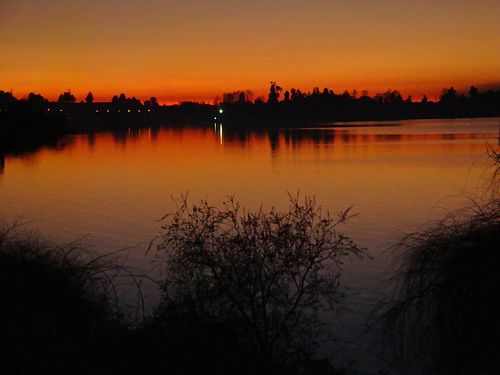 Atardecer lago Puyehue