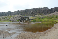 Iceland, Thingvellir National Park, Eastern Wall of  the Crest of the Mid-Atlantic Ridge